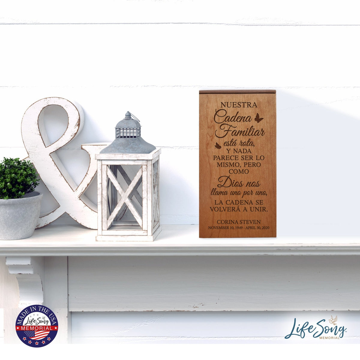 Funeral Wooden Keepsake Urn Box for Funeral Service