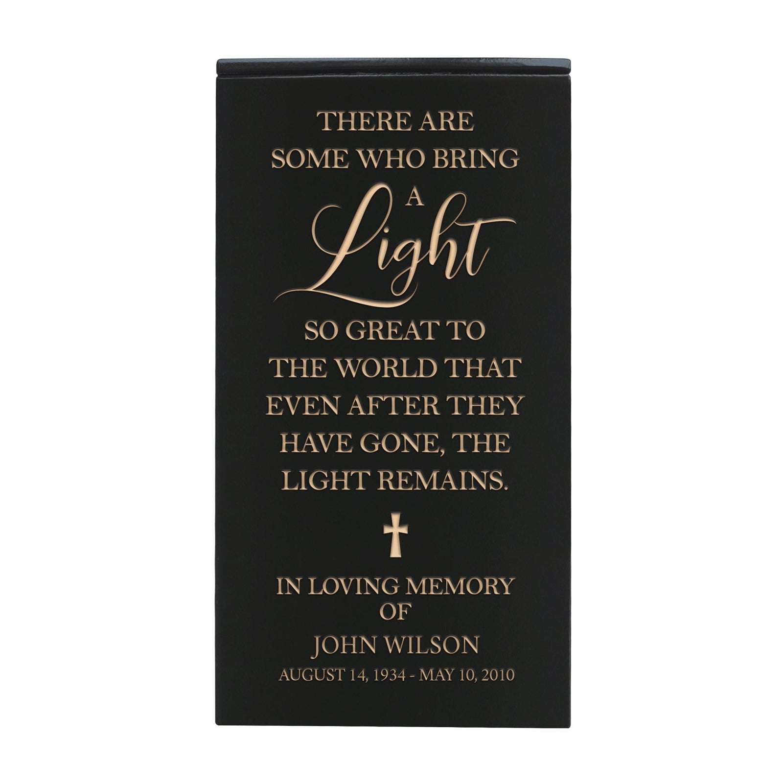 Custom Engraved Memorial Keepsake Urn Box holds 100 cu in of Ashes There Are Some Who Bring - LifeSong Milestones