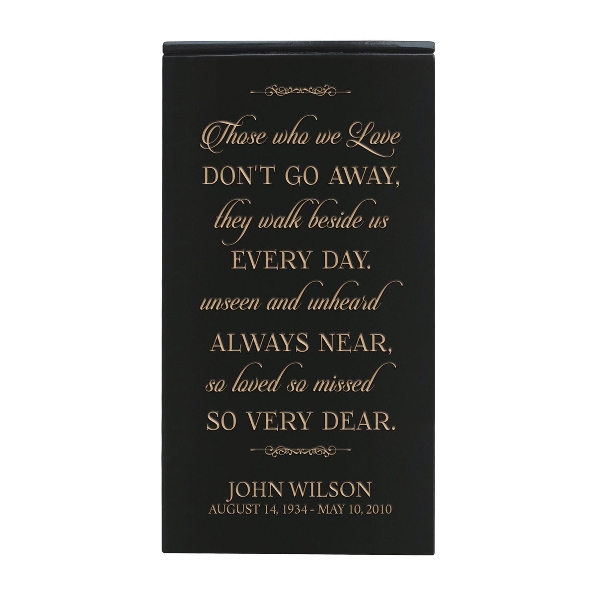  Elegant Engraved Wooden Keepsake Urn Box for Treasured Memories