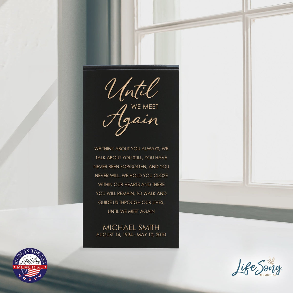 Personalized Wooden Urn Box for Cherished Keepsakes