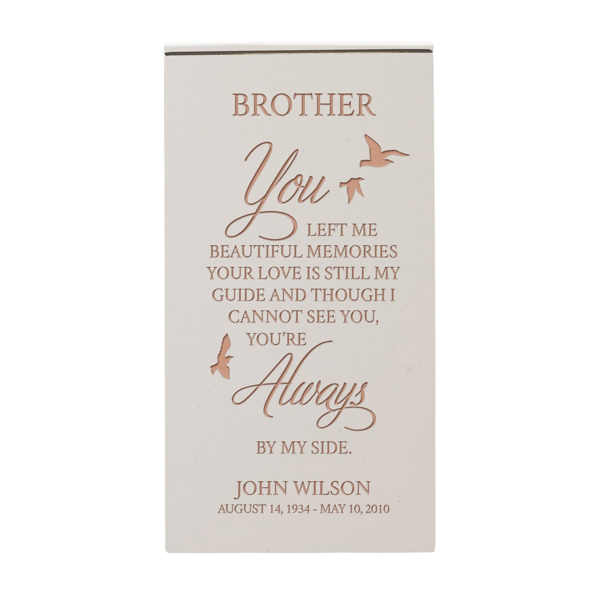 Custom Engraved Wooden Cremation Urn Box for Human Ashes