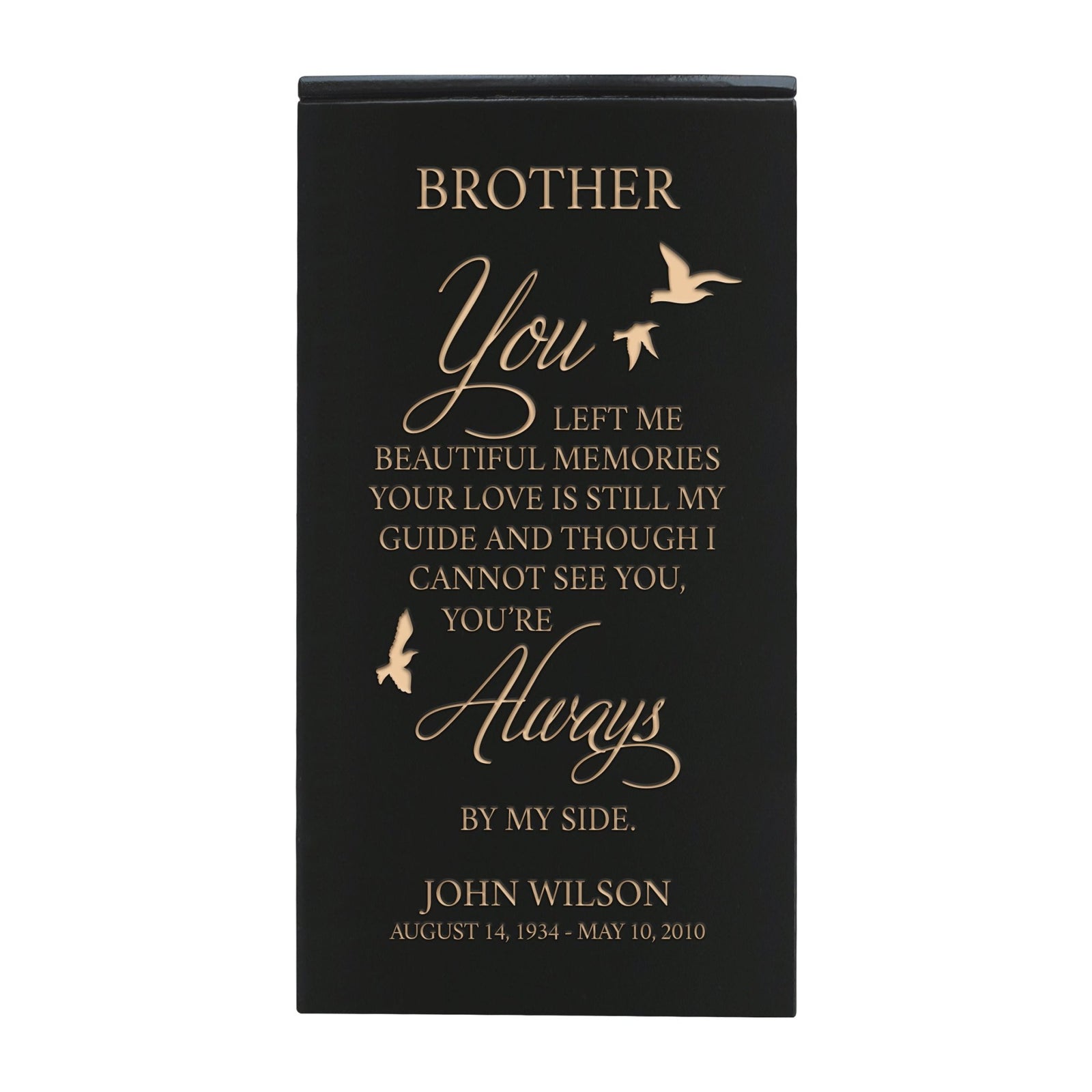  Elegant Engraved Wooden Keepsake Urn Box for Treasured Memories