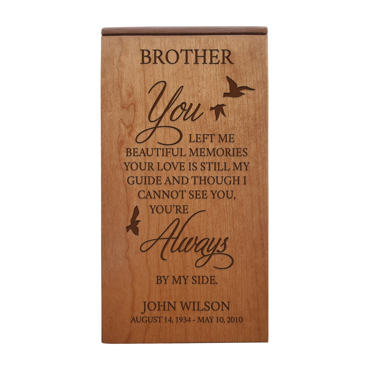Customizable Wooden Keepsake Urn Box for Lasting Tributes