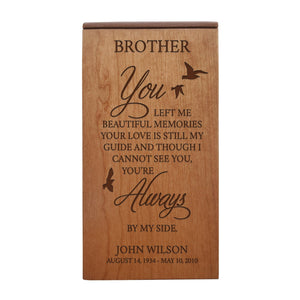 Custom Engraved Wooden Cremation Urn Box for Human Ashes