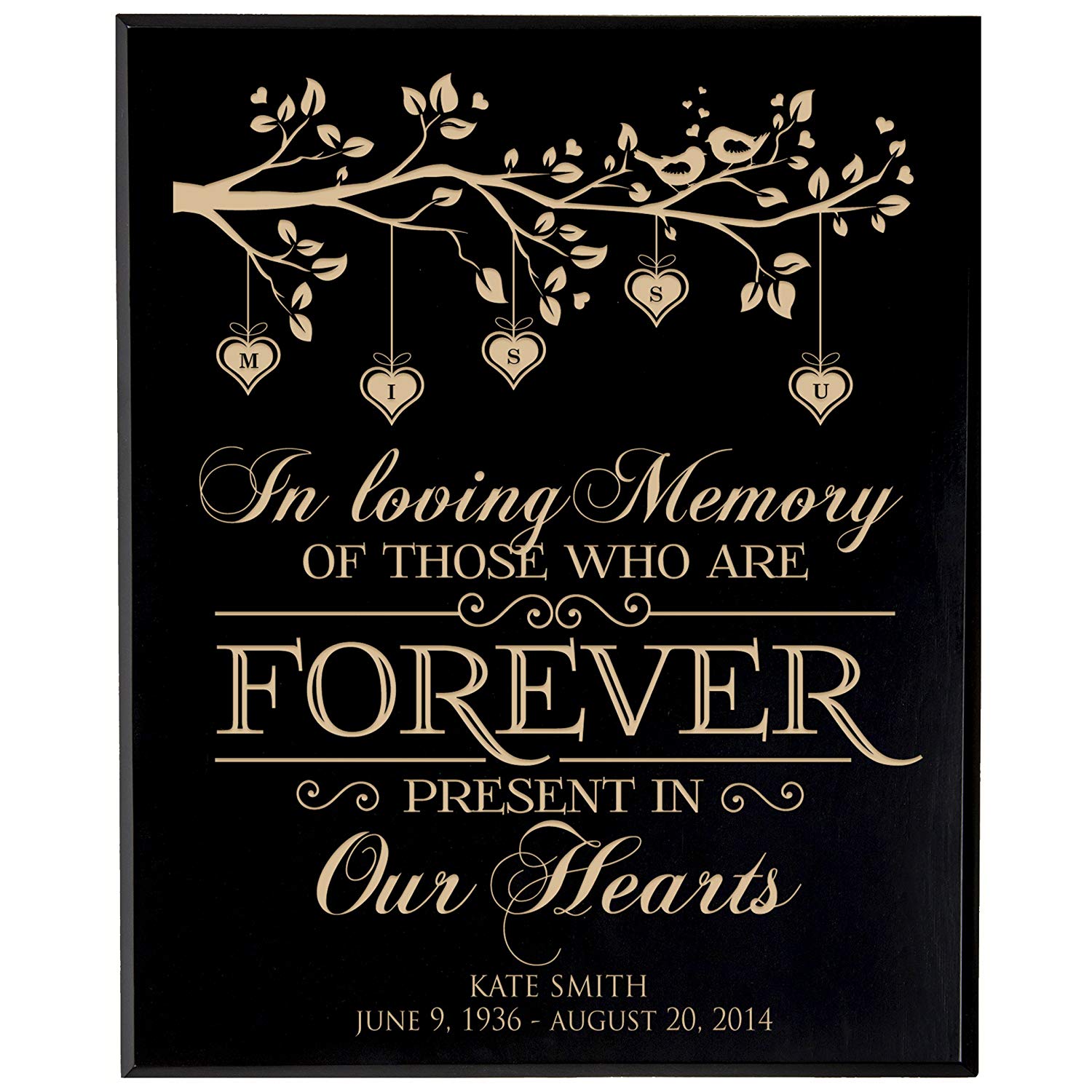 Memorial Remembrance Gift Wall Plaque Decoration Forever in Our