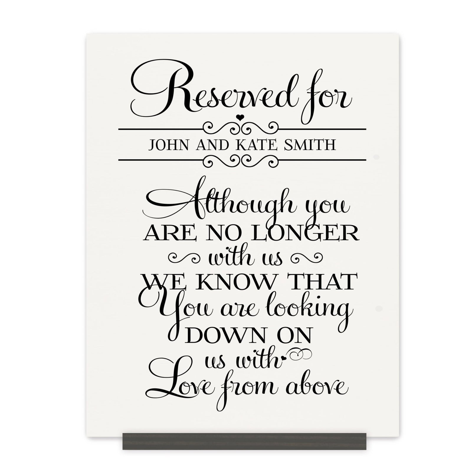 Custom Engraved Memorial Wooden Wall Plaque No Longer With Us 12x15 - LifeSong Milestones