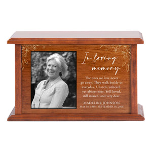 Custom Engraved Photo Cremation Urn - In Loving Memory - LifeSong Milestones