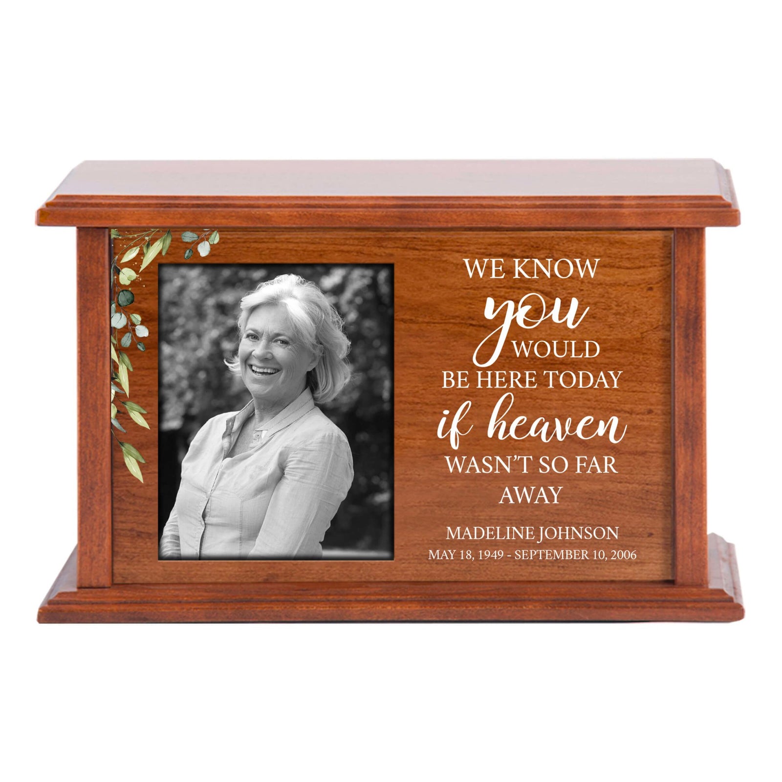 Customized Photo Cremation Urn Box for Grandma