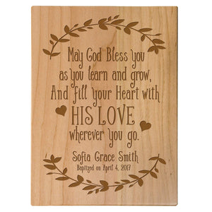 Personalized Baptism Gift Ideas Wall Plaque