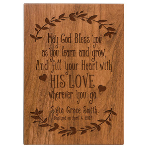Personalized Baptism Gift Ideas Wall Plaque