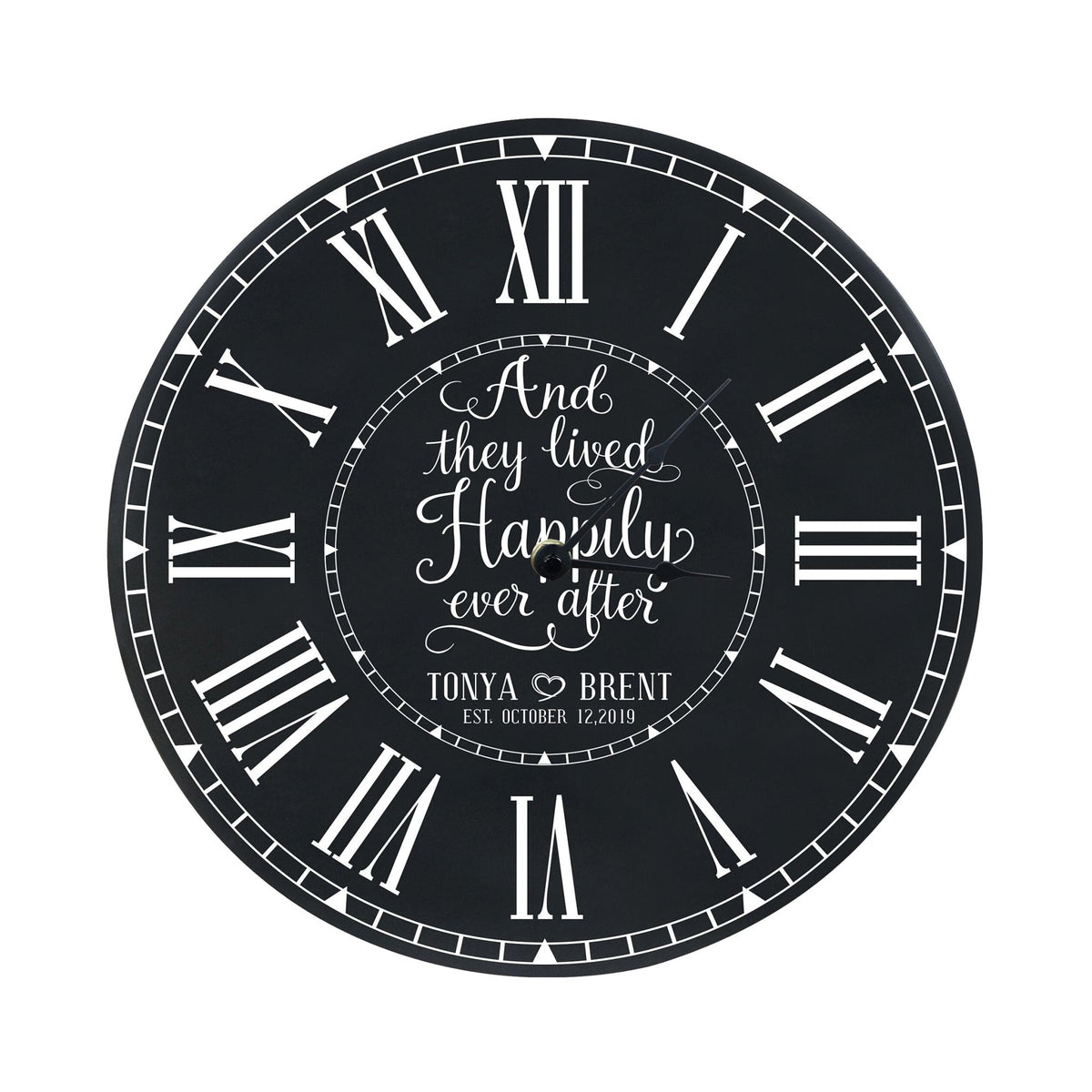 Custom Everyday Home and Family Clock 12” x .0125” And They Lived - LifeSong Milestones