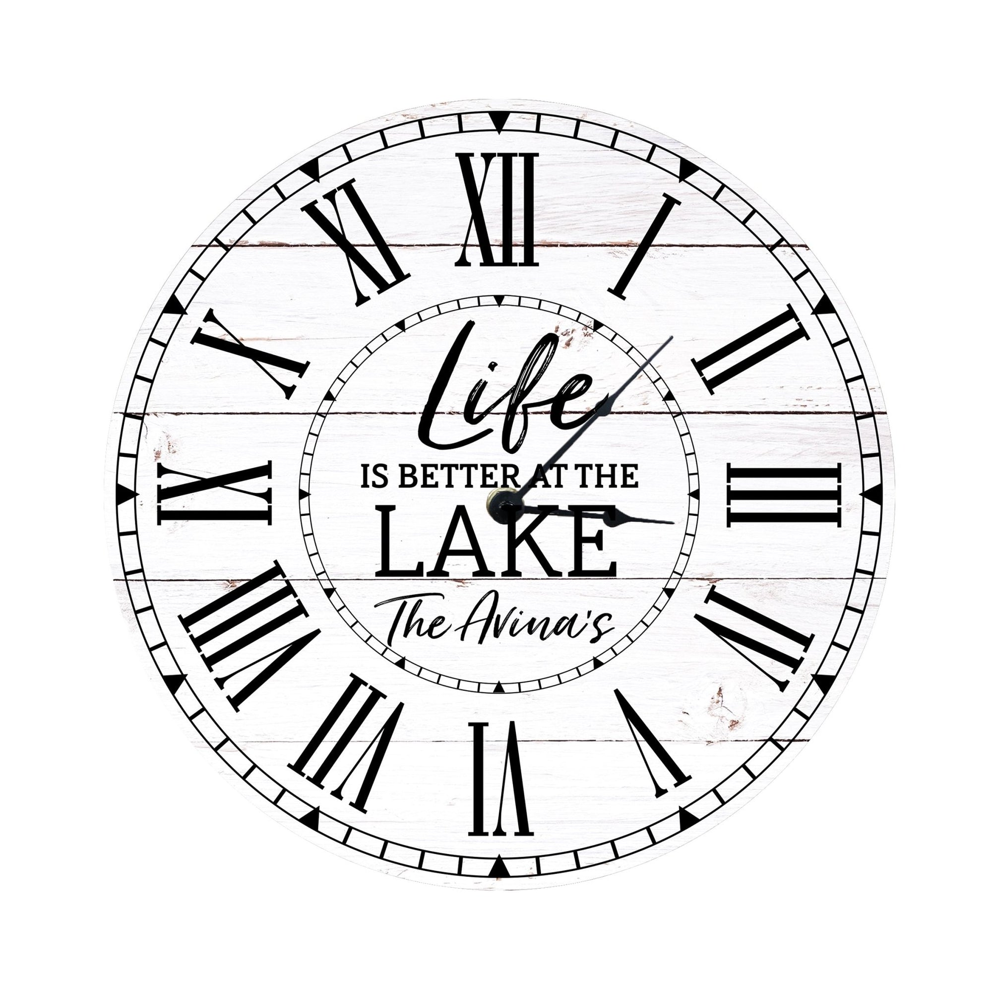 Custom Everyday Home and Family Clock 12” x .0125” Life Is Better - LifeSong Milestones
