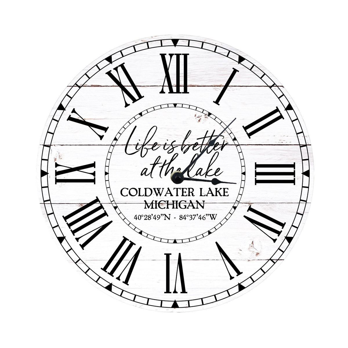 Custom Everyday Home and Family Clock 12” x .0125” Life Is Better - LifeSong Milestones