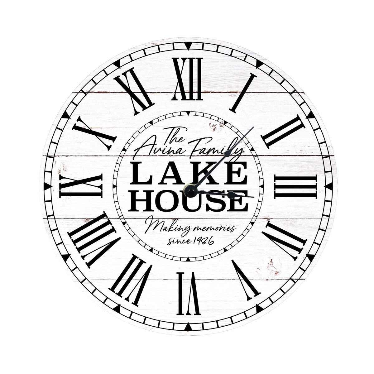 Custom Everyday Home and Family Clock 12” x .0125” Making Memories - LifeSong Milestones