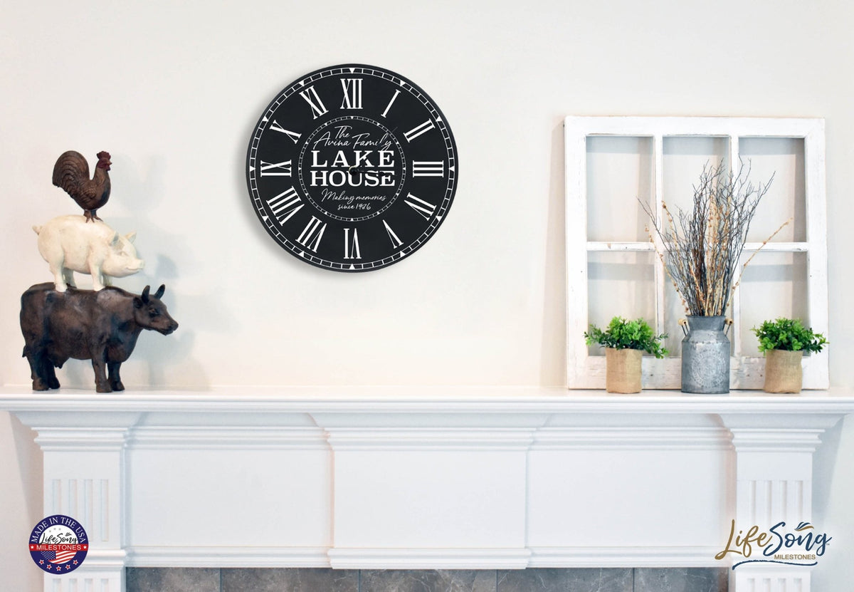Custom Everyday Home and Family Clock 12” x 0.75” Making Memories - LifeSong Milestones