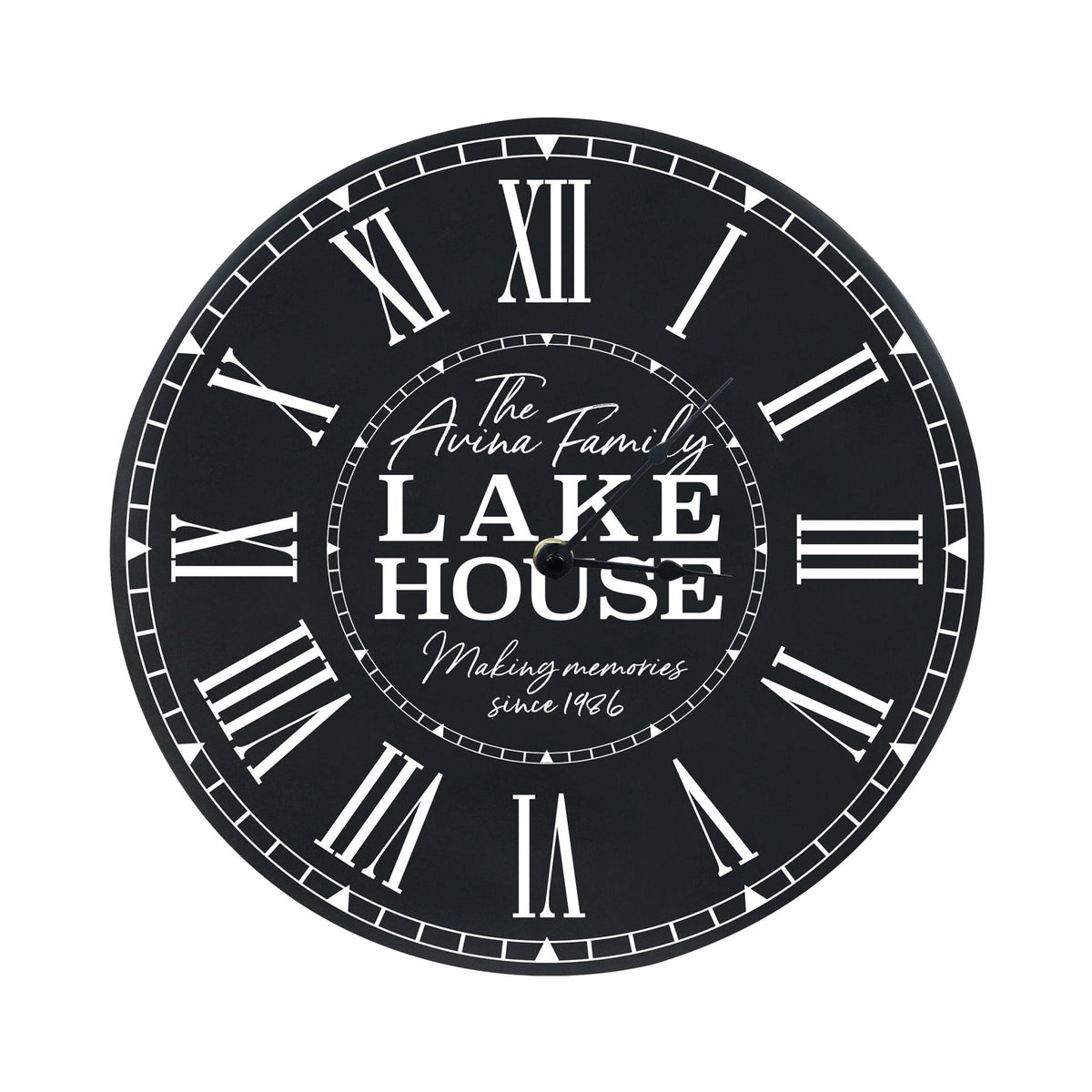Custom Everyday Home and Family Clock 12” x 0.75” Making Memories - LifeSong Milestones