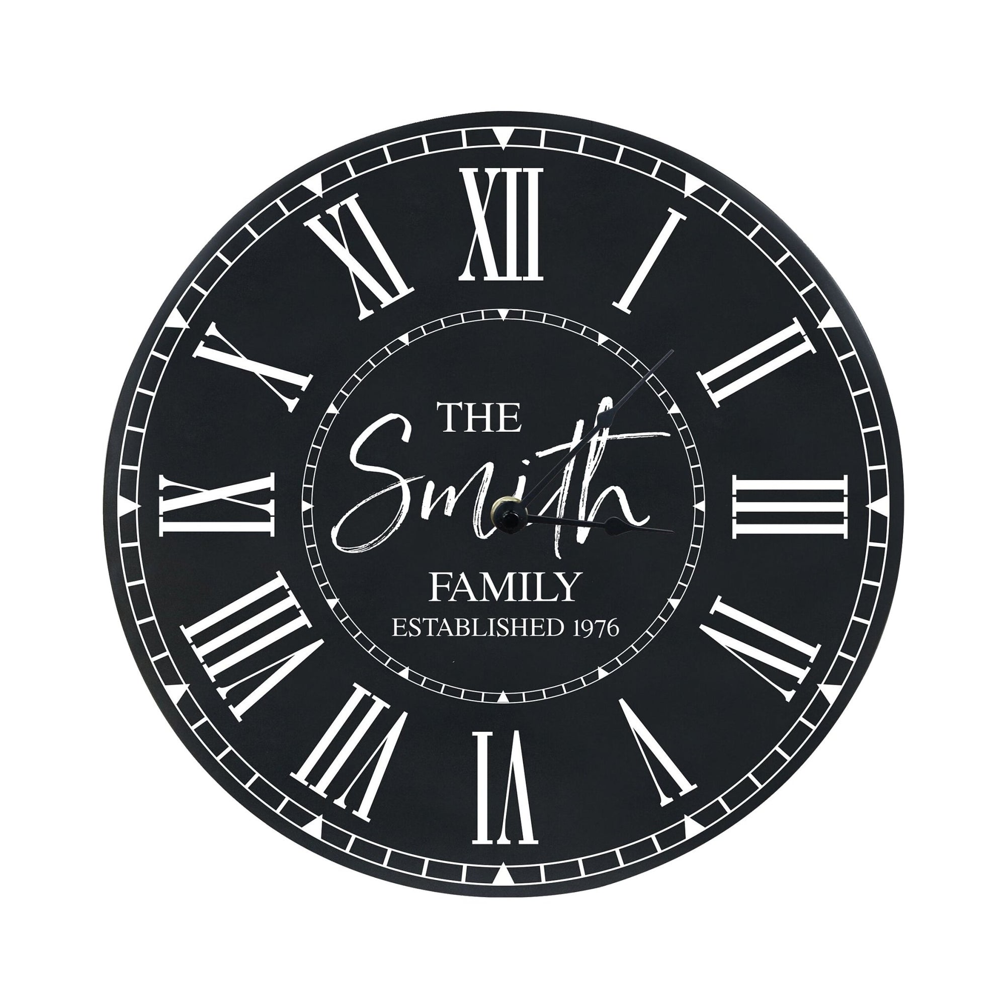 Custom Everyday Home and Family Clock 12” x 0.75” The Family - LifeSong Milestones