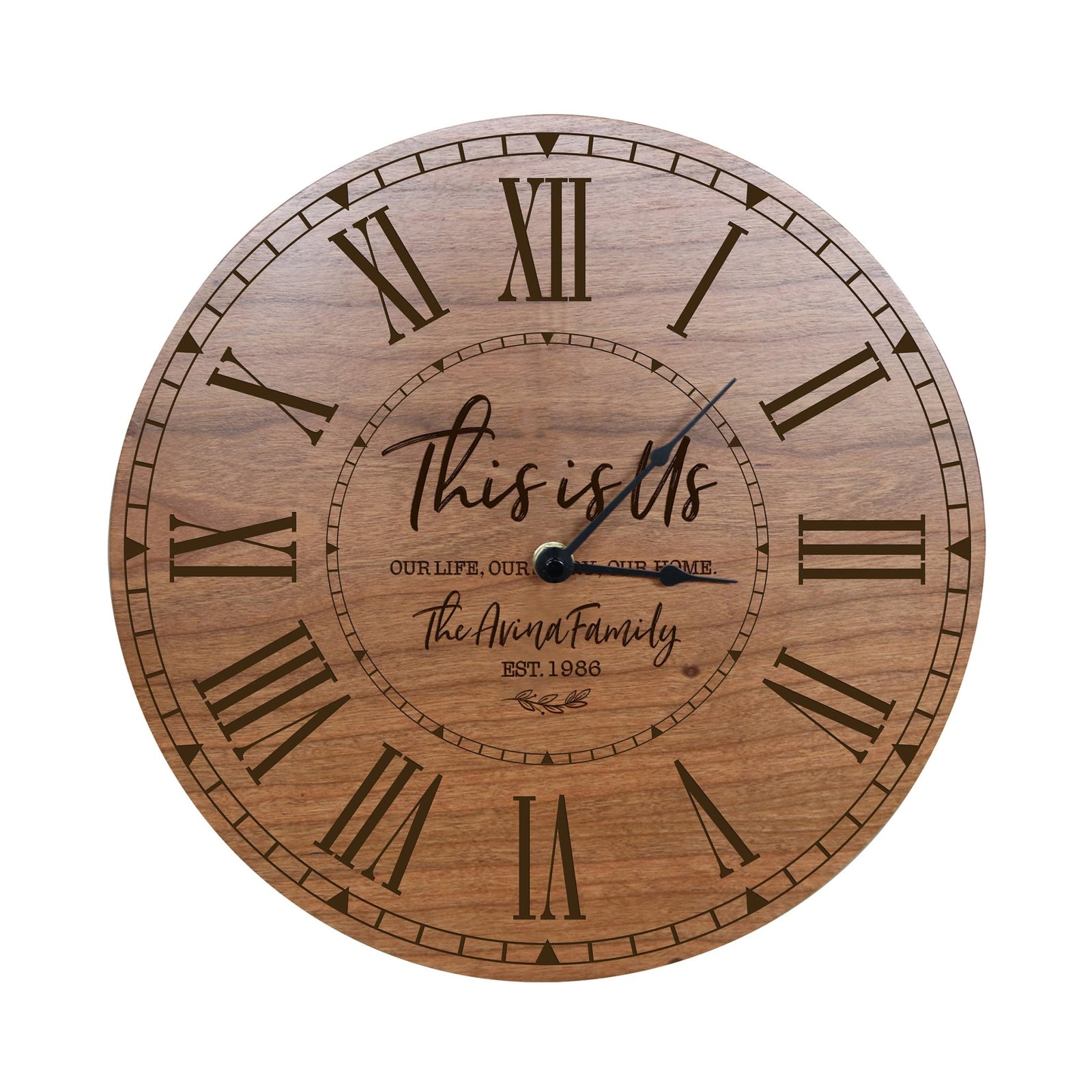 Custom Everyday Home and Family Clock 12” x 0.75” This Is Us - LifeSong Milestones
