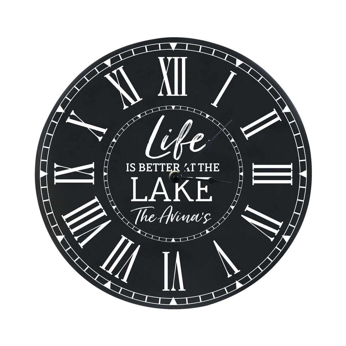 Custom Everyday Home and Family Clock 12” x .75” Life Is Better - LifeSong Milestones