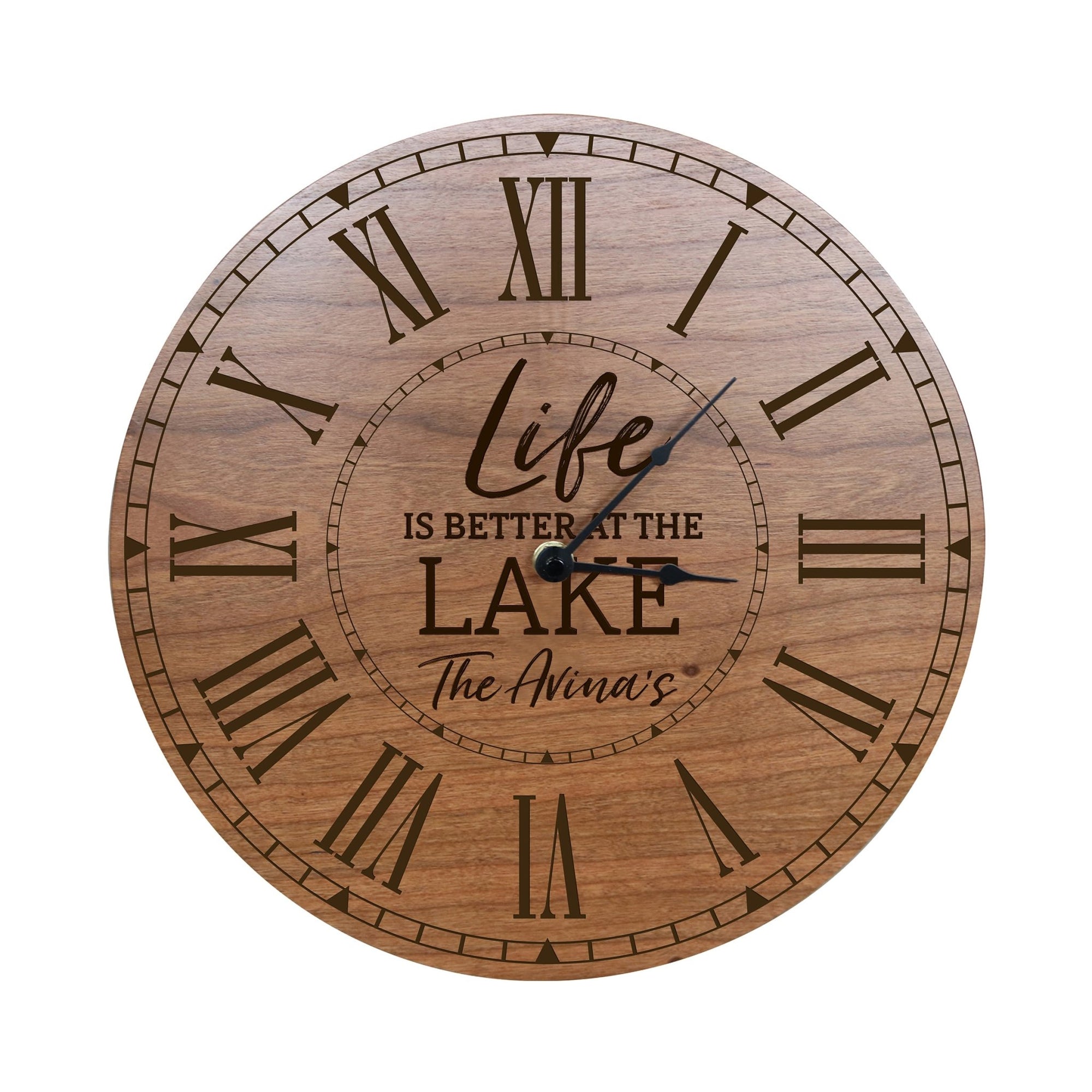 Custom Everyday Home and Family Clock 12” x .75” Life Is Better - LifeSong Milestones