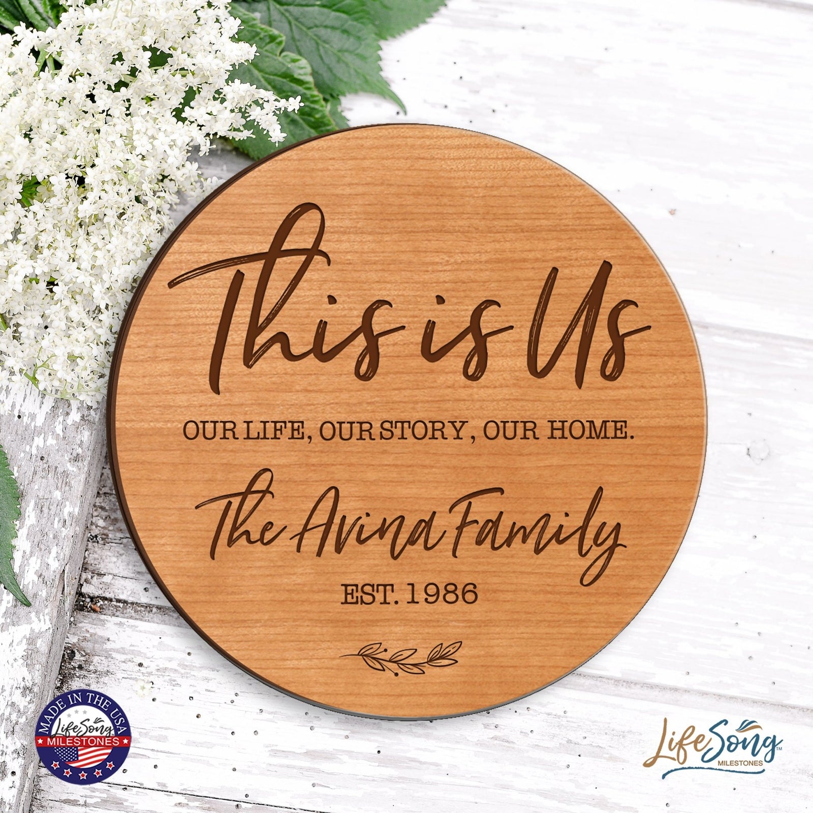 Custom Everyday Lazy Susan 12x12 This Is Us - LifeSong Milestones