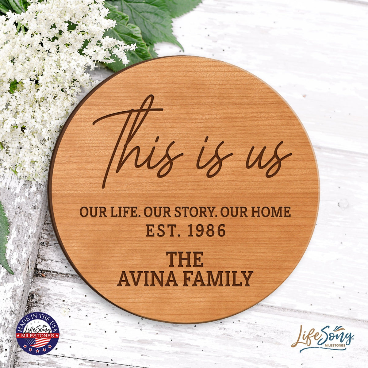 Custom Everyday Lazy Susan 12x12 This Is Us - LifeSong Milestones