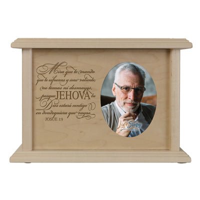 Spanish Wooden Photo Frame Memorial Cremation Urn Box