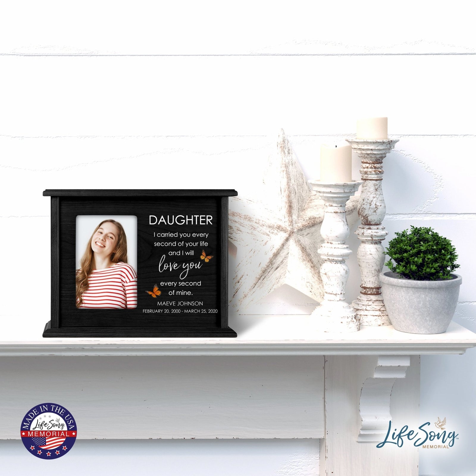 Personalized Wooden urns for human ashes