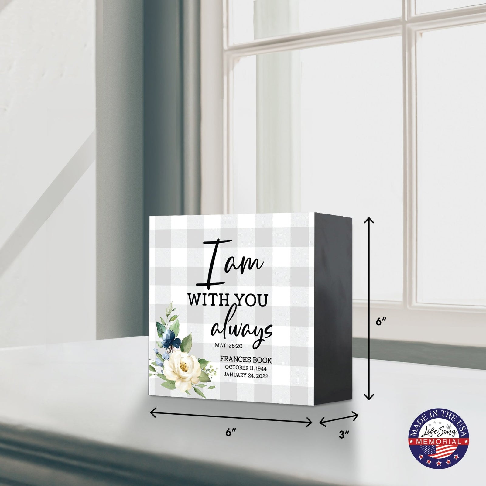 Personalized Modern Shadow Box Urn For Funeral Sympathy Gift