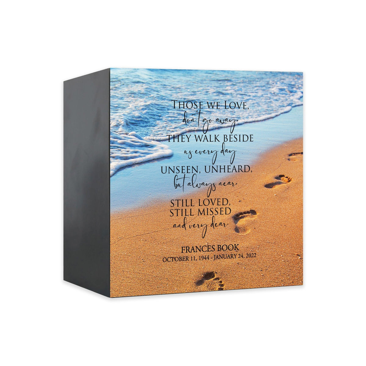 Custom Funeral Shadow Box Shelf Urn For Adult Human Ashes