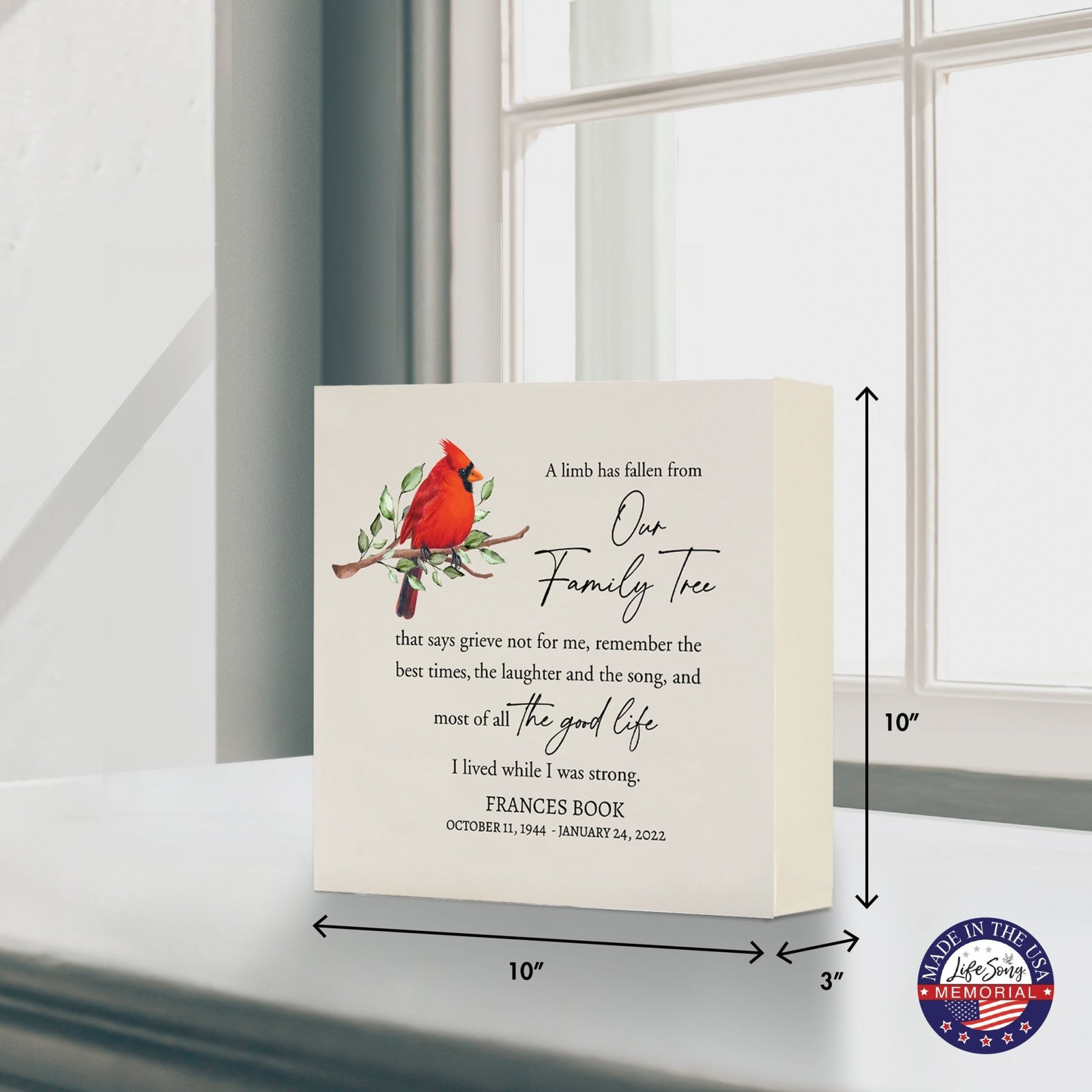 Custom Modern Shadow Box Urn Memorial Bereavement Gift Ideas