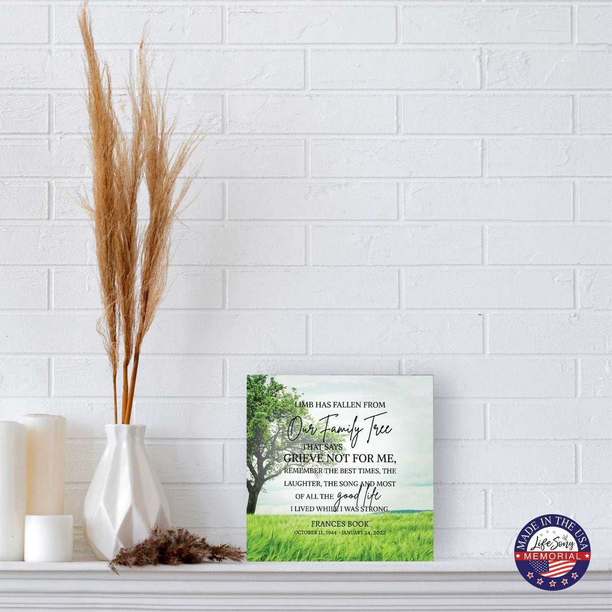 Personalized Funeral Shadow Box Cremation Urn For Human Ashes