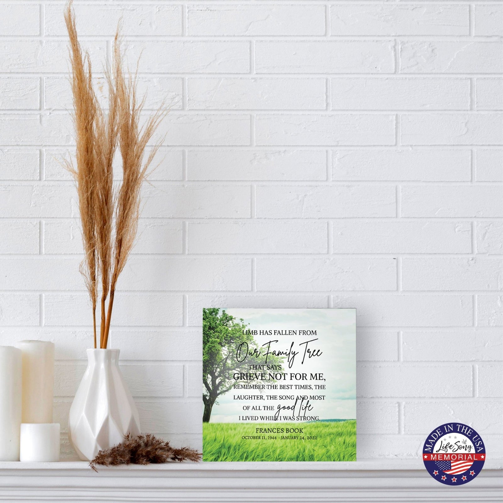 Personalized Funeral Shadow Box Cremation Urn For Human Ashes