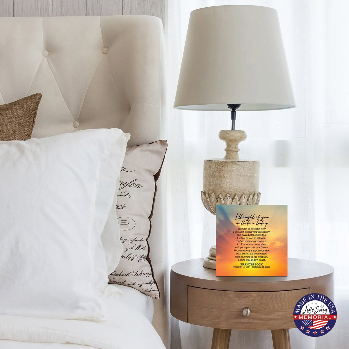 Custom Memorial Shadow Box Urn Box for Human Ashes