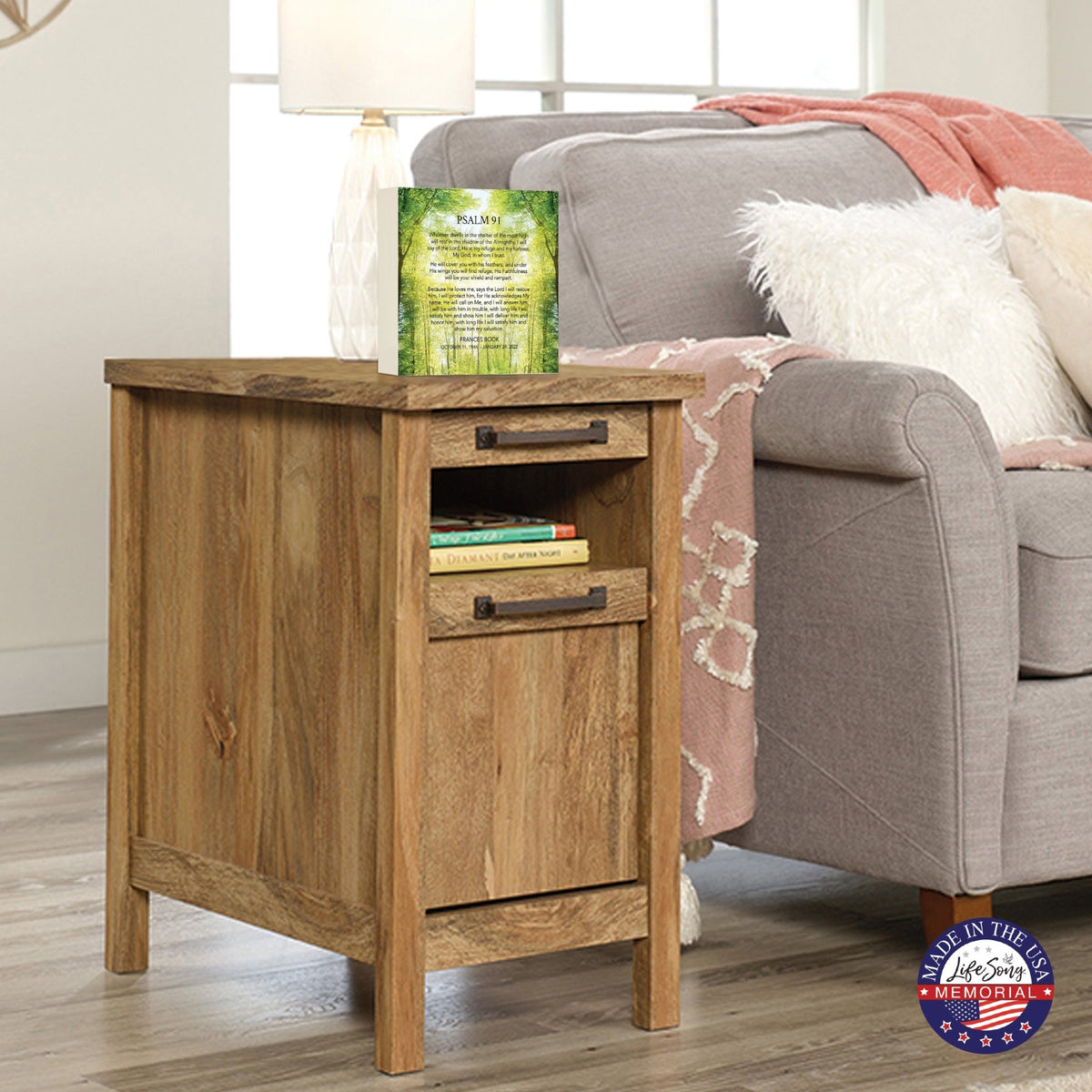 Custom Modern Shadow Box Urn Memorial Bereavement Gift Ideas