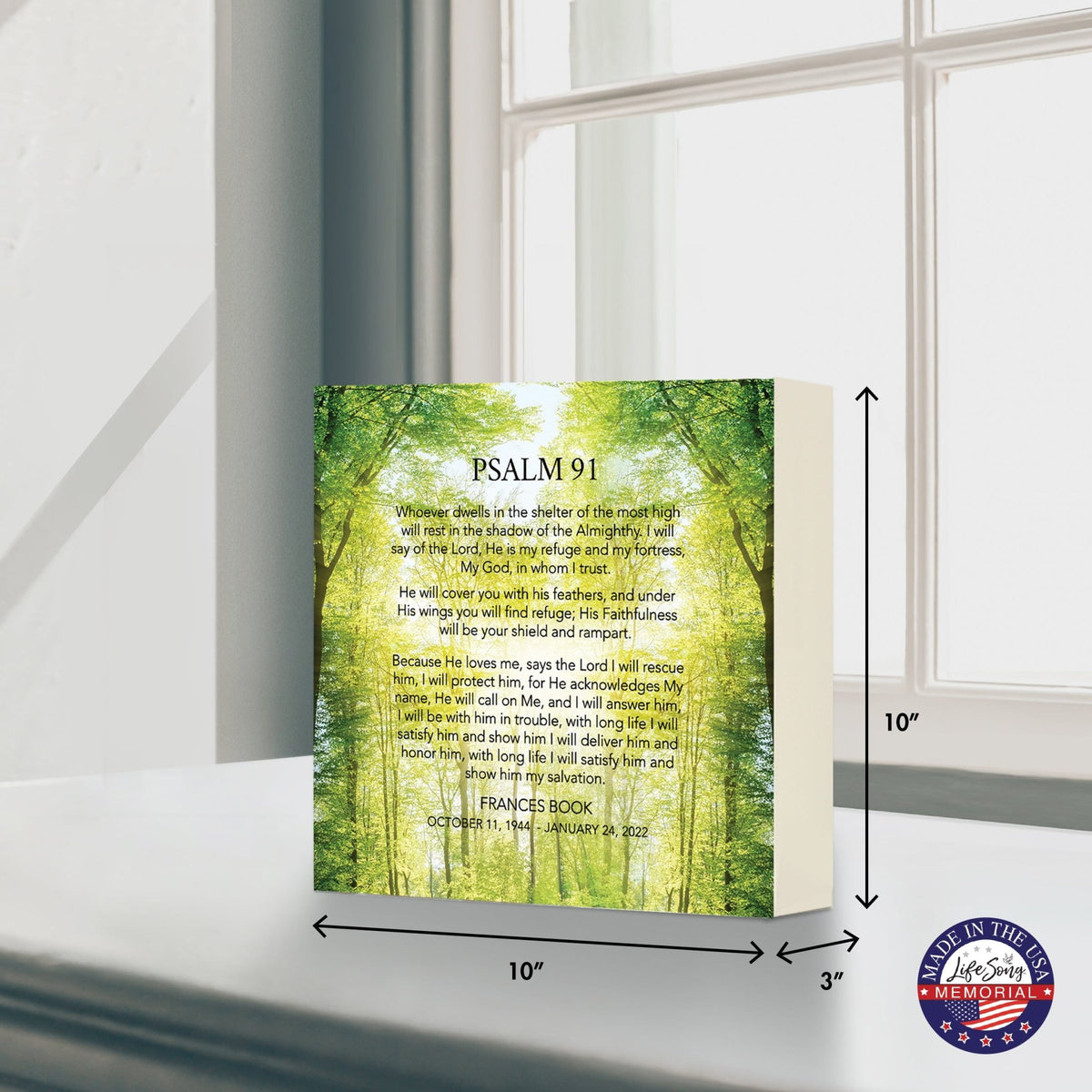 Personalized Modern Shadow Box Urn For Funeral Sympathy Gift