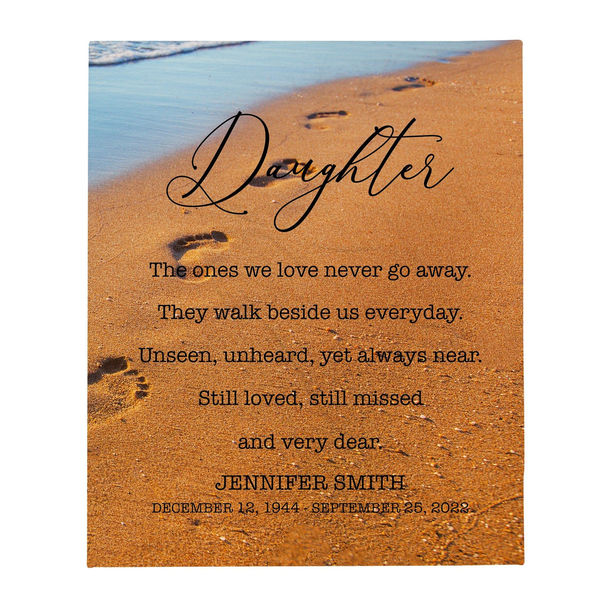 Custom Memorial Soft Throw Blankets for Home Décor - LifeSong Milestones