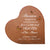 Custom Memorial Solid Wood Heart Decoration 5x5.25 Because Someone We (Cherry) - LifeSong Milestones