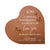 Custom Memorial Solid Wood Heart Decoration 5x5.25 I Carried You (Cherry) - LifeSong Milestones