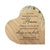 Custom Memorial Solid Wood Heart Decoration - Because Someone We (Maple) - LifeSong Milestones
