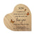 Custom Memorial Solid Wood Heart Decoration - I Carried You (Maple) - LifeSong Milestones