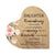 Custom Memorial Solid Wood Heart Decoration - Remembering You Is (Maple) - LifeSong Milestones