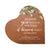 Custom Memorial Solid Wood Heart Decoration - We Know You Would - LifeSong Milestones