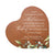 Custom Memorial Solid Wood Heart Decoration - When Tomorrow Starts - LifeSong Milestones