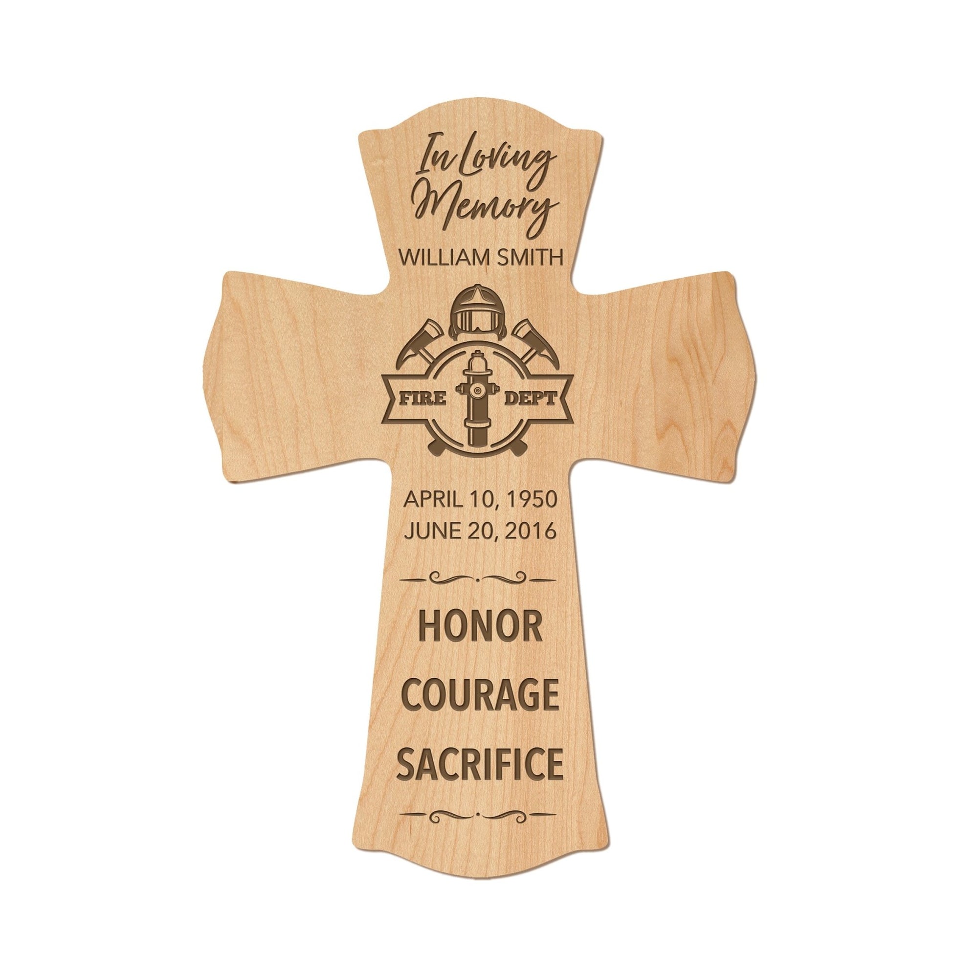 Memorial Cross Inscription In Loving Memory Cross Personalized Loving Memory Cross | Savvy Custom