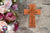 Custom Memorial Wooden Cross 12x17 I Carried You Dove - LifeSong Milestones