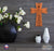 Custom Memorial Wooden Cross 12x17 Until We Meet Again - LifeSong Milestones