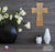 Custom Memorial Wooden Cross 7x11 I Carried You Dove - LifeSong Milestones