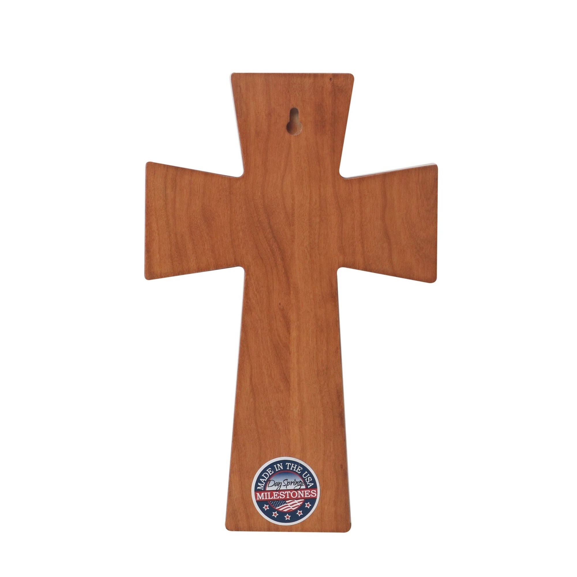 Custom Memorial Wooden Cross 7x11 Until We Meet Again - LifeSong Milestones