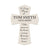 Custom Memorial Wooden Wall Cross 8”x11.25”x 0.75” - In loving Memory (LINES) - LifeSong Milestones